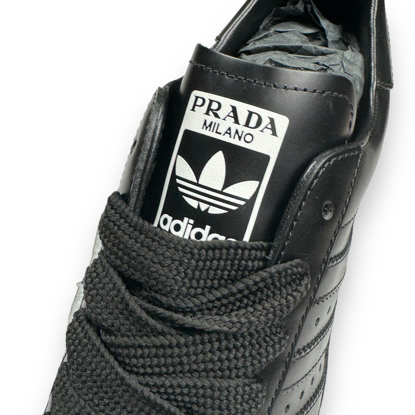 Prada x Adidas Superstar Black Leather