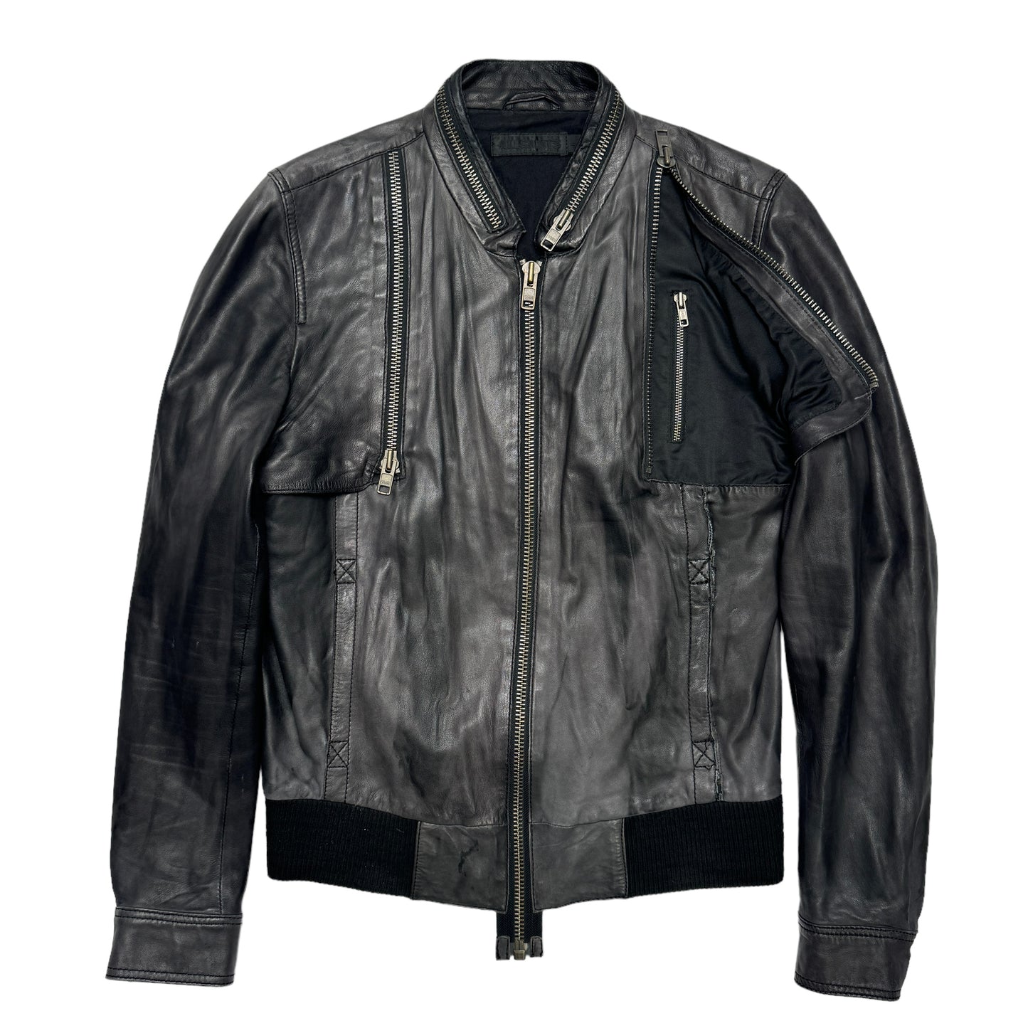 All Saints Leather Stealth Jacket