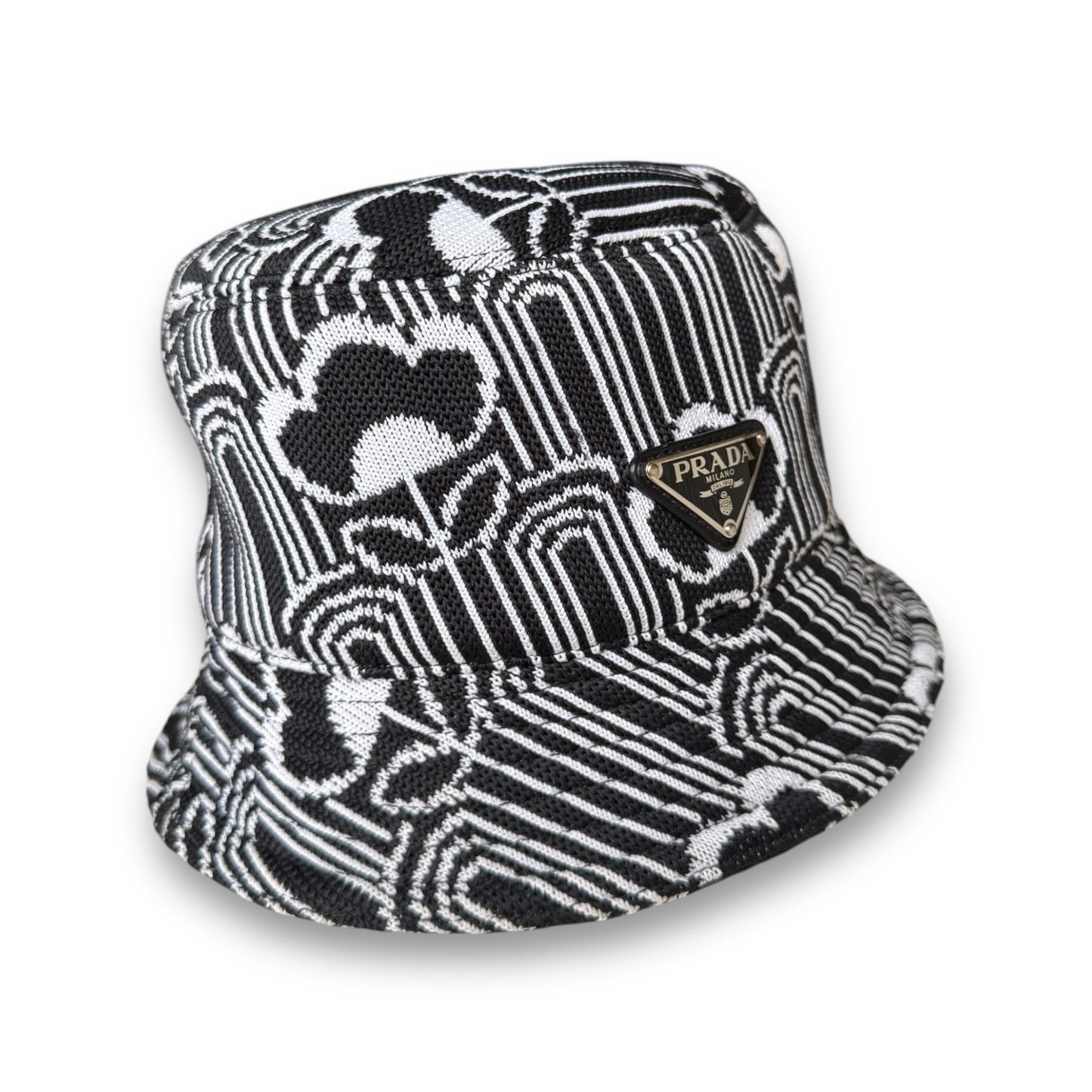 Prada Floral Jacquard Knit Bucket Hat - F/W2021