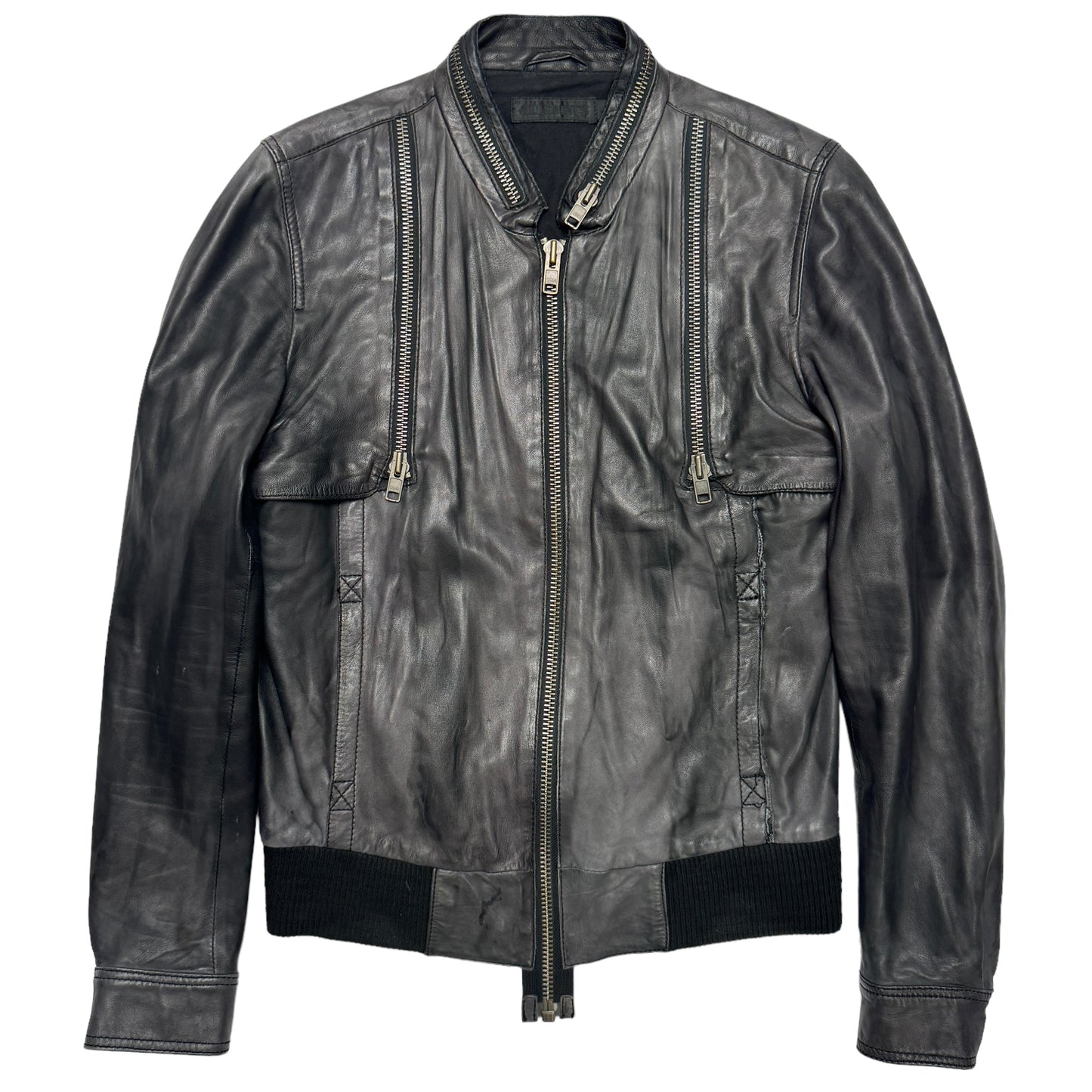 All Saints Leather Stealth Jacket