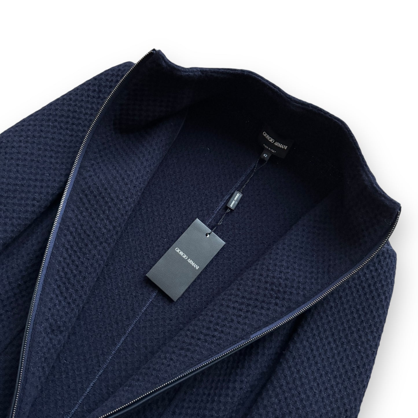 Giorgio Armani Knitted Zip Up