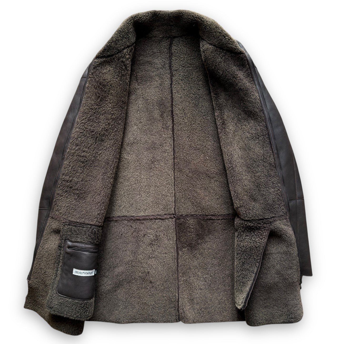 Emporio Armani Lamb Shearling Leather Jacket