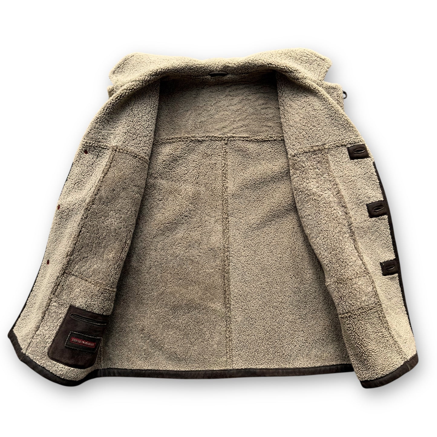 Emporio Armani Suede Lamb Shearling Jacket - 1990s