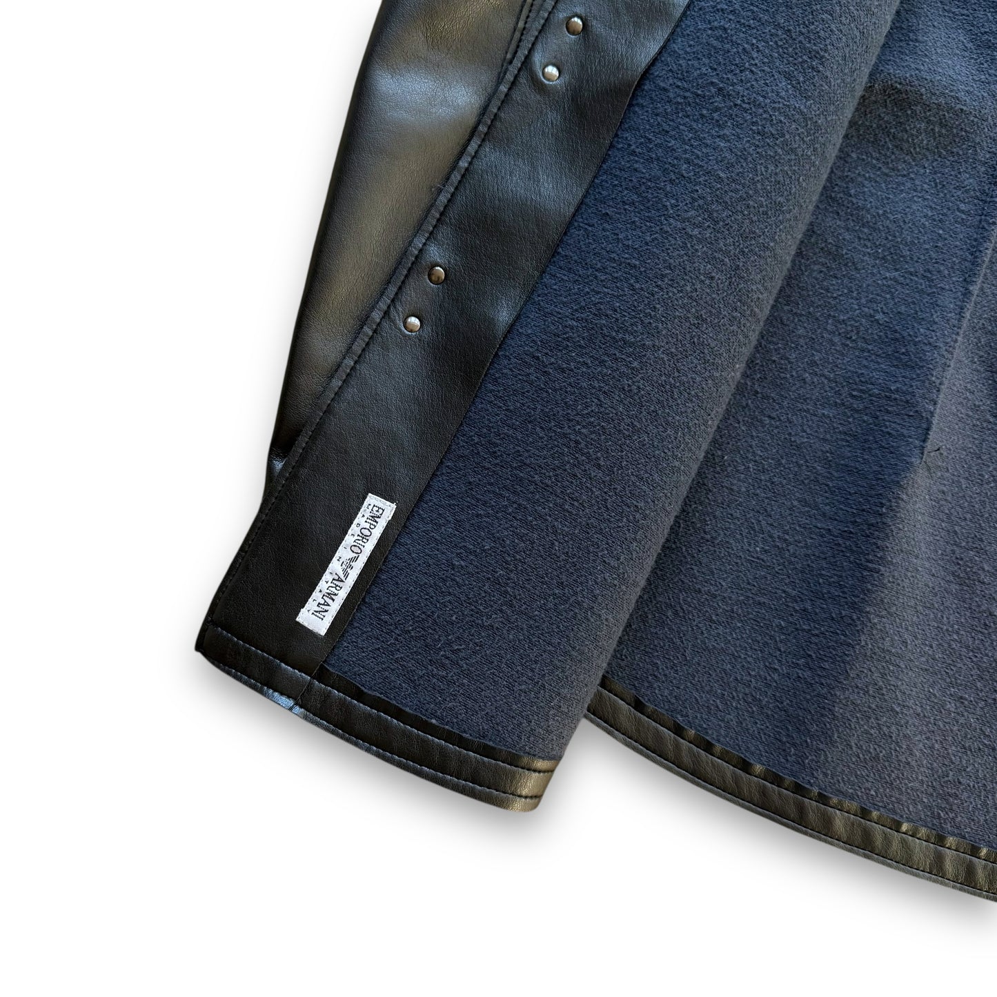Emporio Armani Vinyl Hook & Eye Overshirt - 1990s