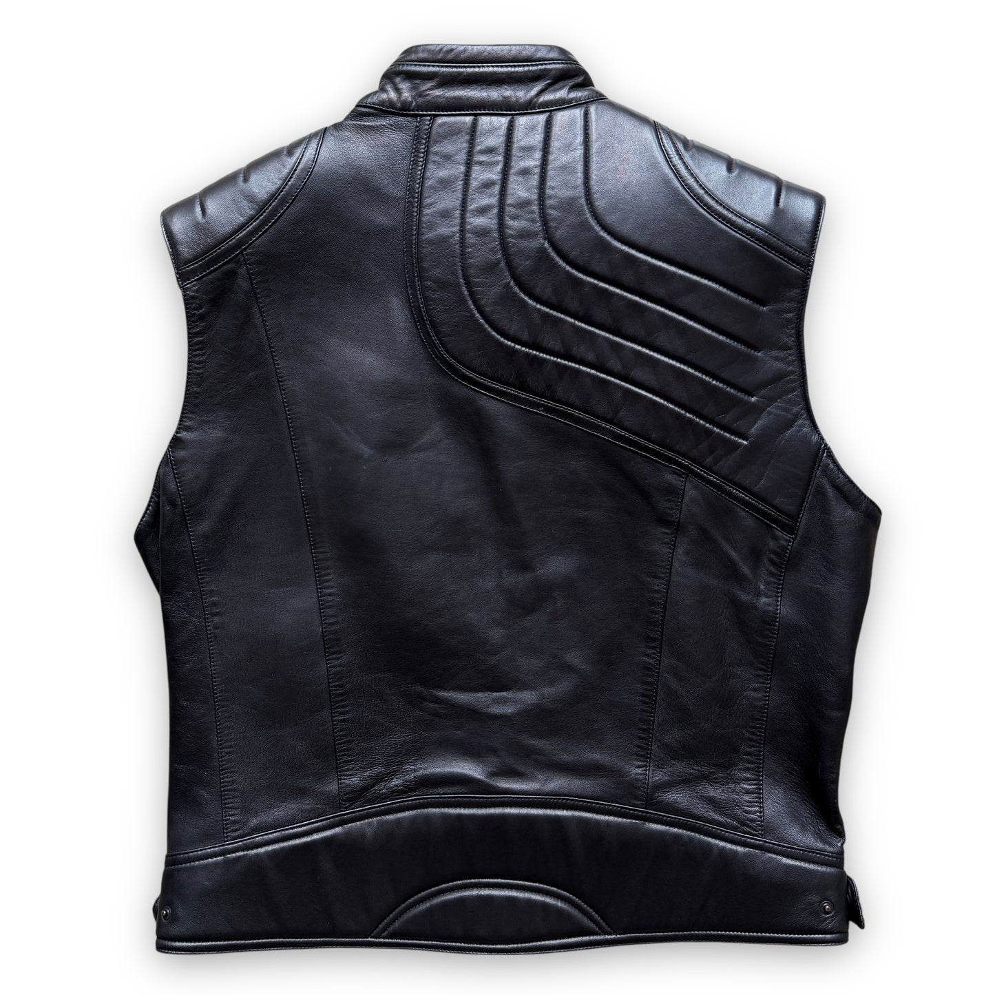 Gucci By Tom Ford Leather Moto Vest - F/W2000