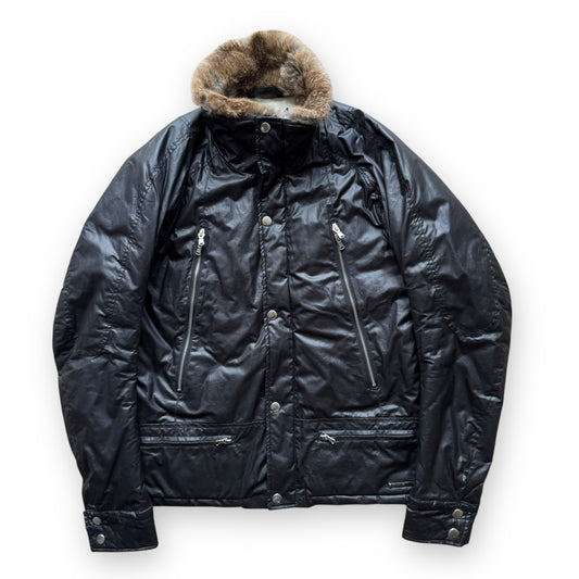 Emporio Armani Fur-Collar Moto Parka