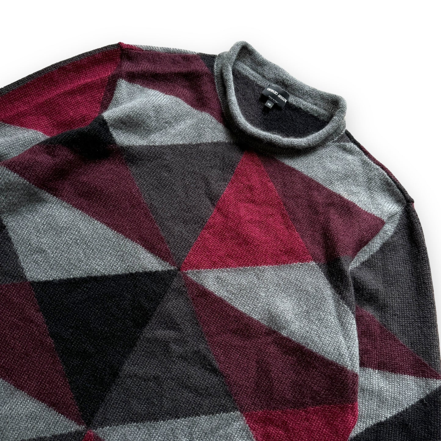 Giorgio Armani Geometric Mohair Sweater