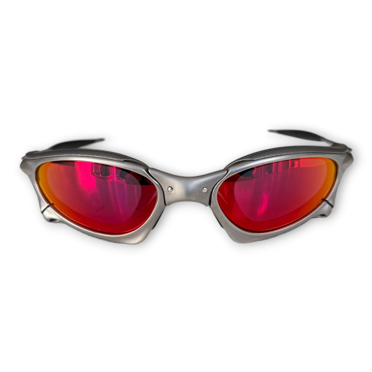 Oakley X-Metal Penny Titanium/Ruby Custom Side Blinders - Box & Coin