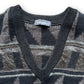 Issey Miyake Patterned V-Neck Sweater - 1980s