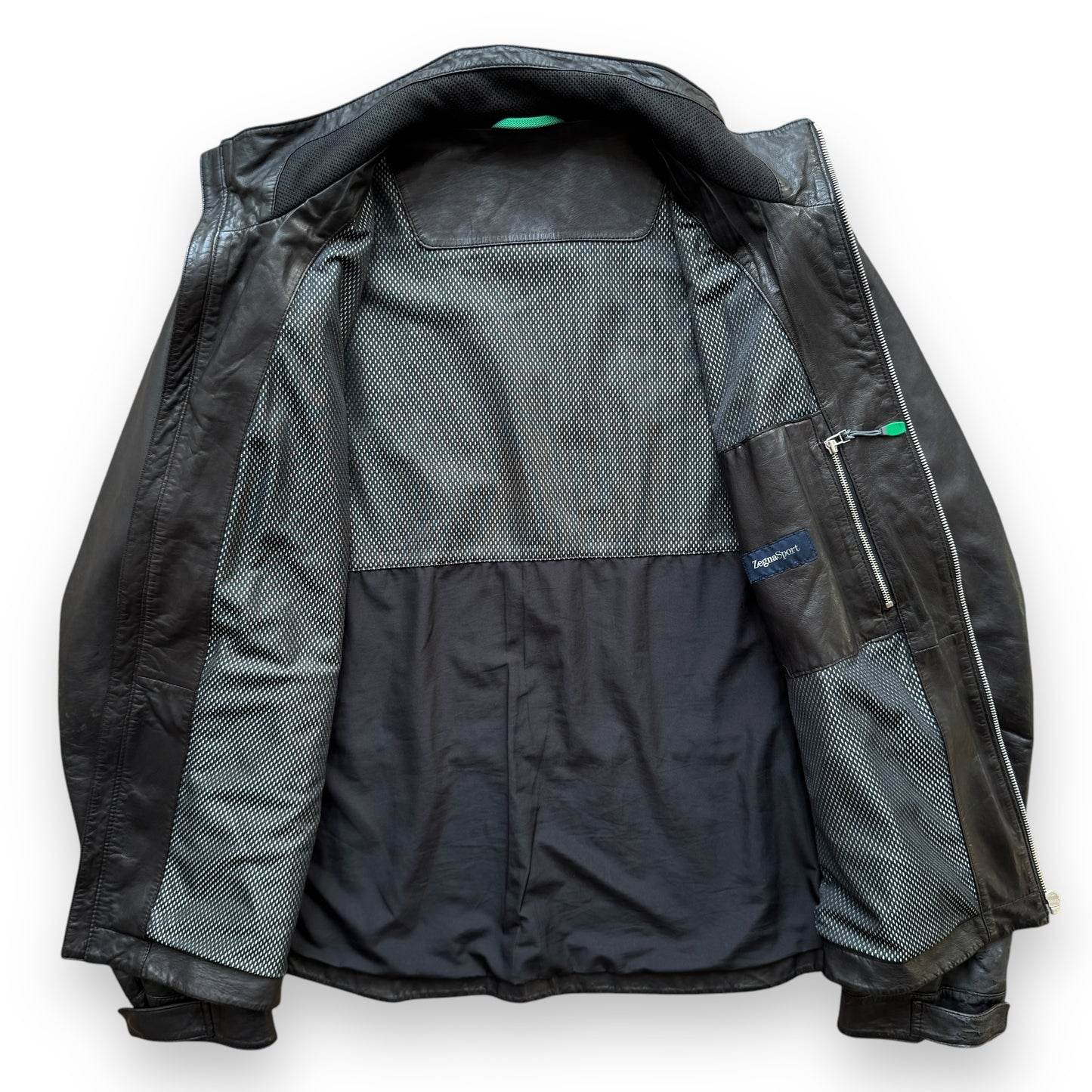 Zegna Sport Technical Leather Jacket