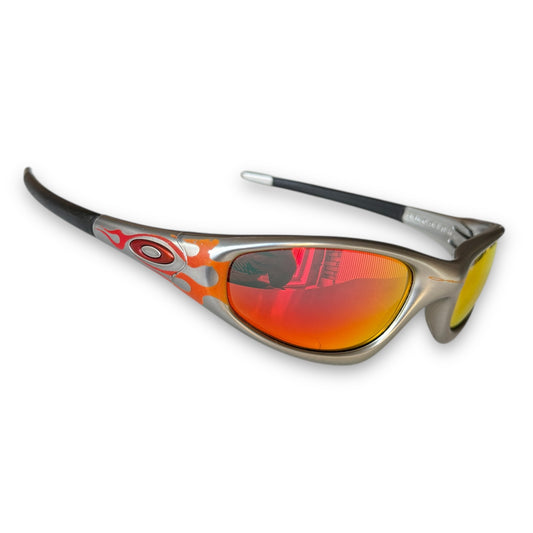 Oakley Straight Jacket Orange Flame/Fire Iridium