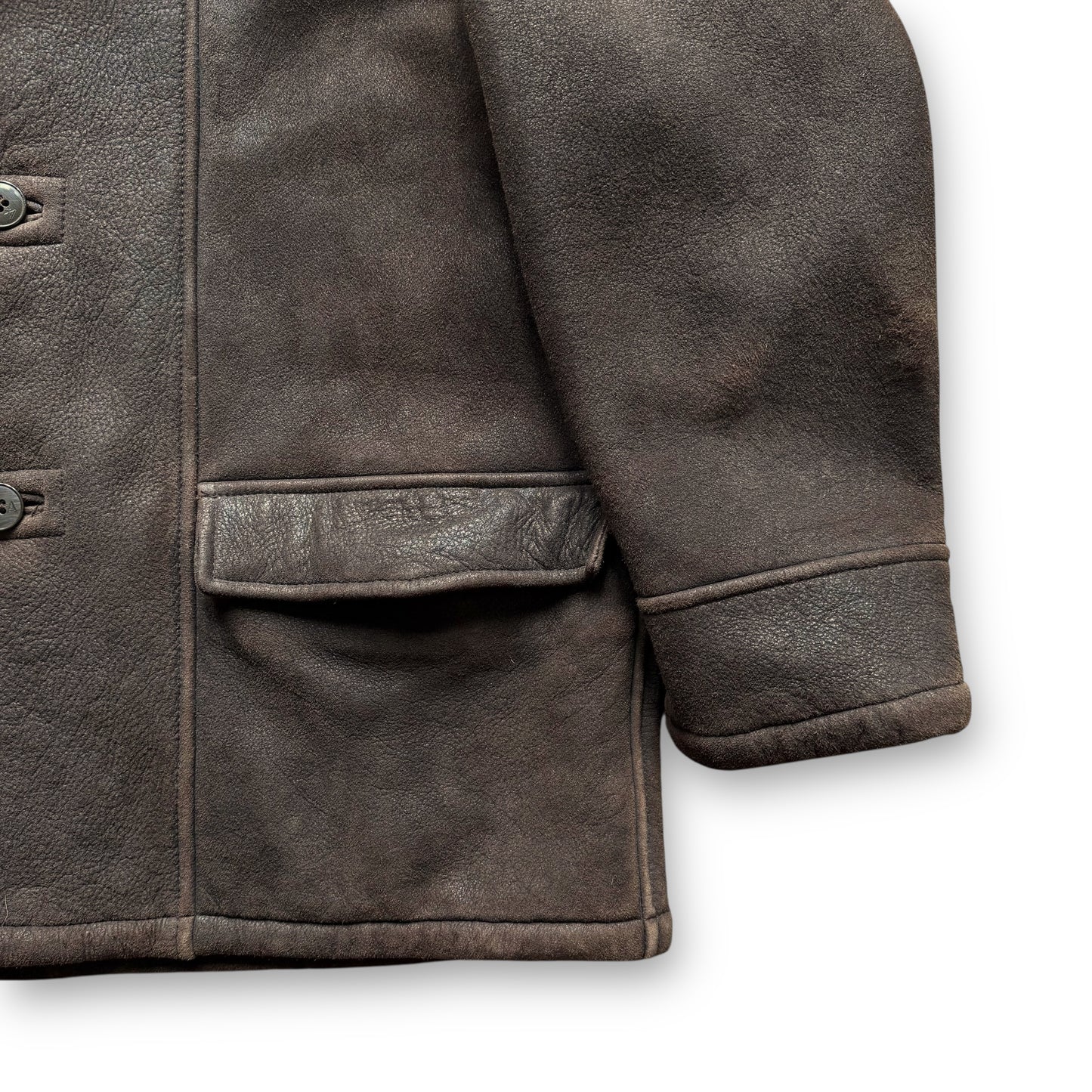 Emporio Armani Suede Lamb Shearling Jacket - 1990s