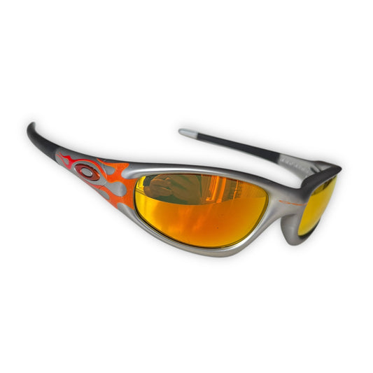 Oakley Straight Jacket Orange Flame/Fire Iridium