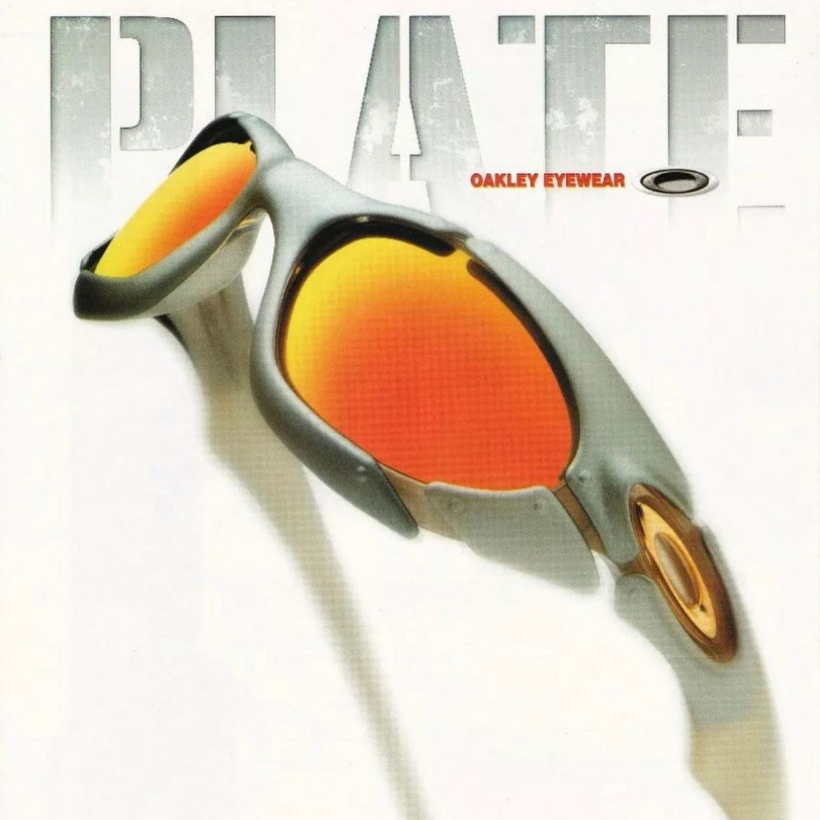 Oakley Plate Dark Silver/Black Iridium