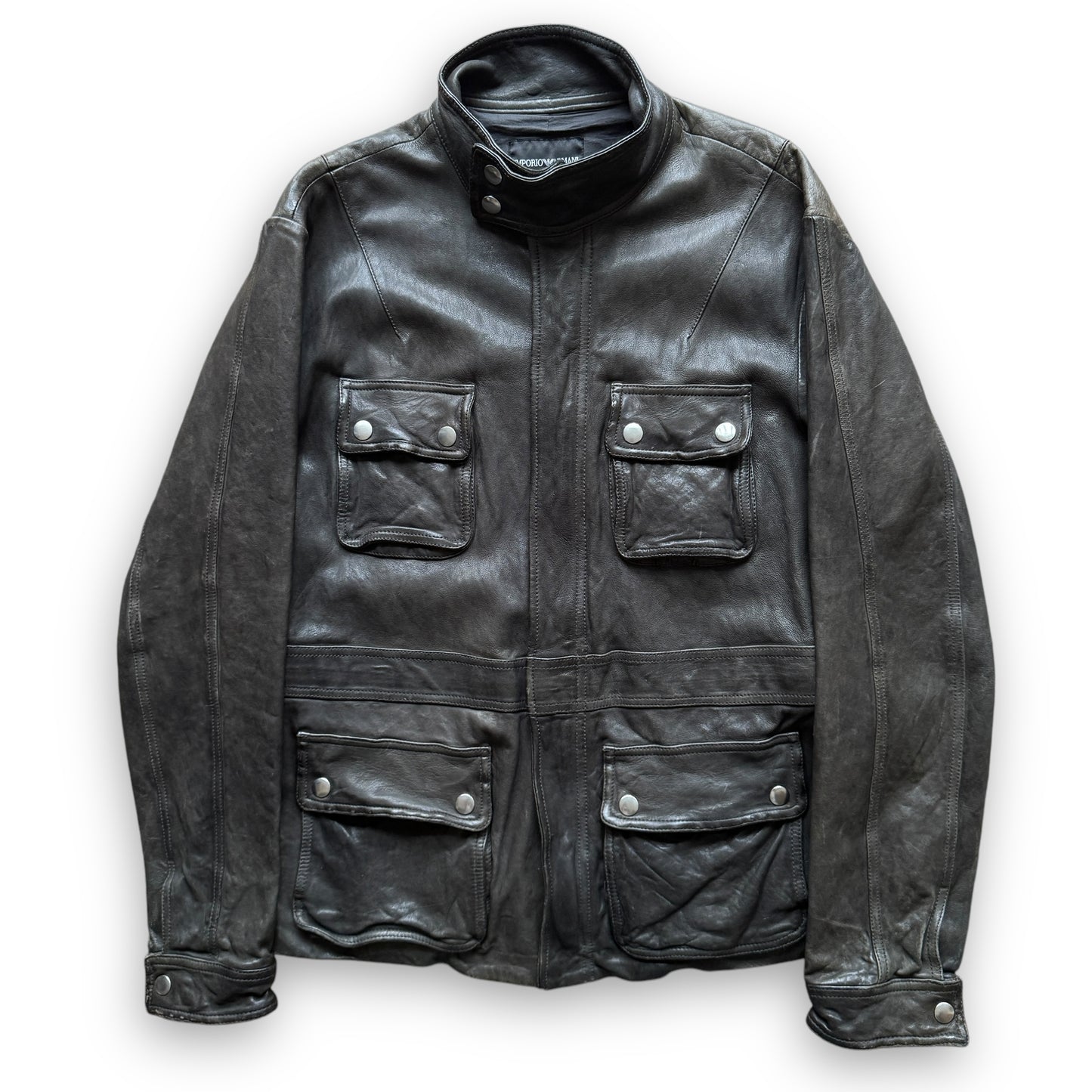 Emporio Armani Leather Field Jacket - 2011