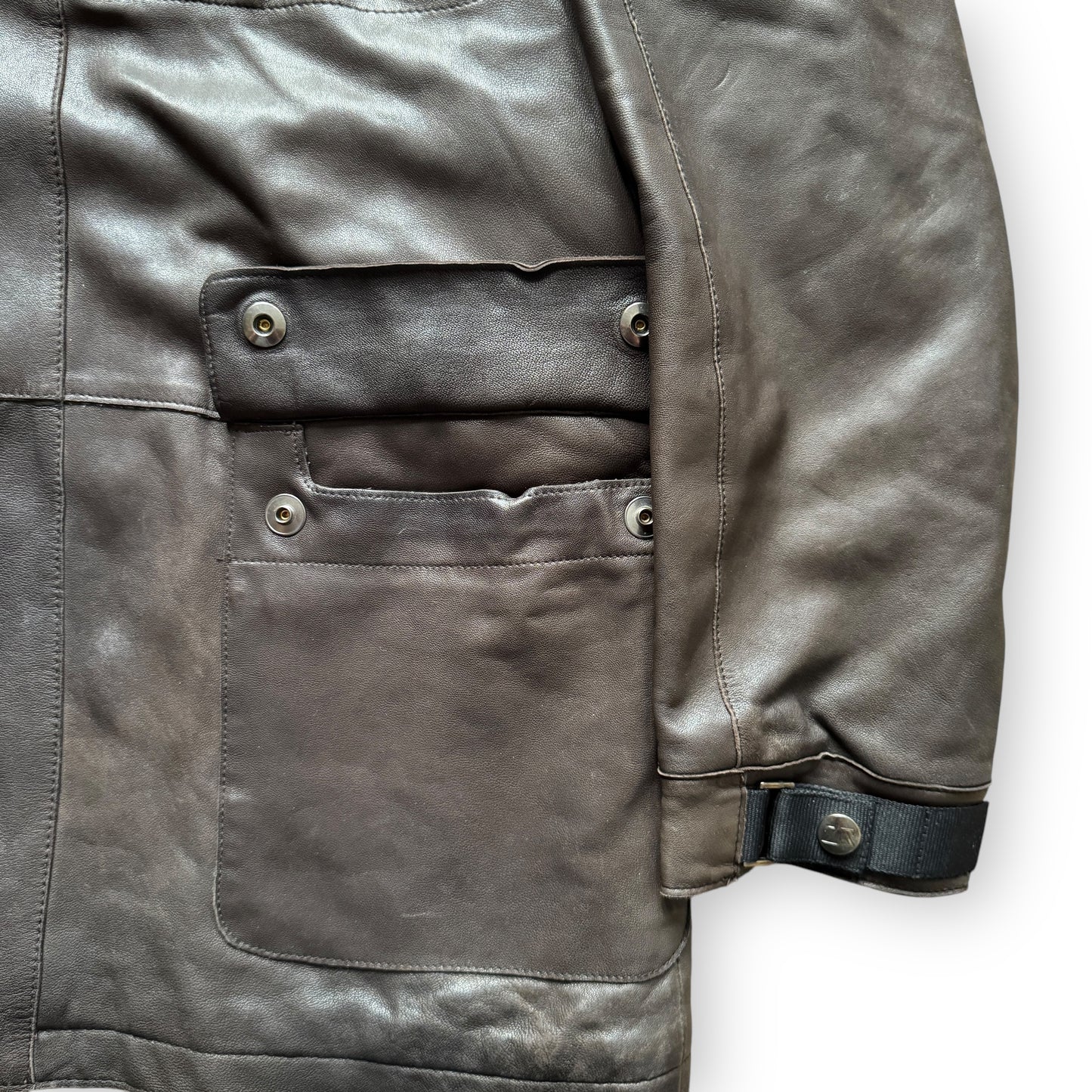 Zegna Sport Leather Field Jacket