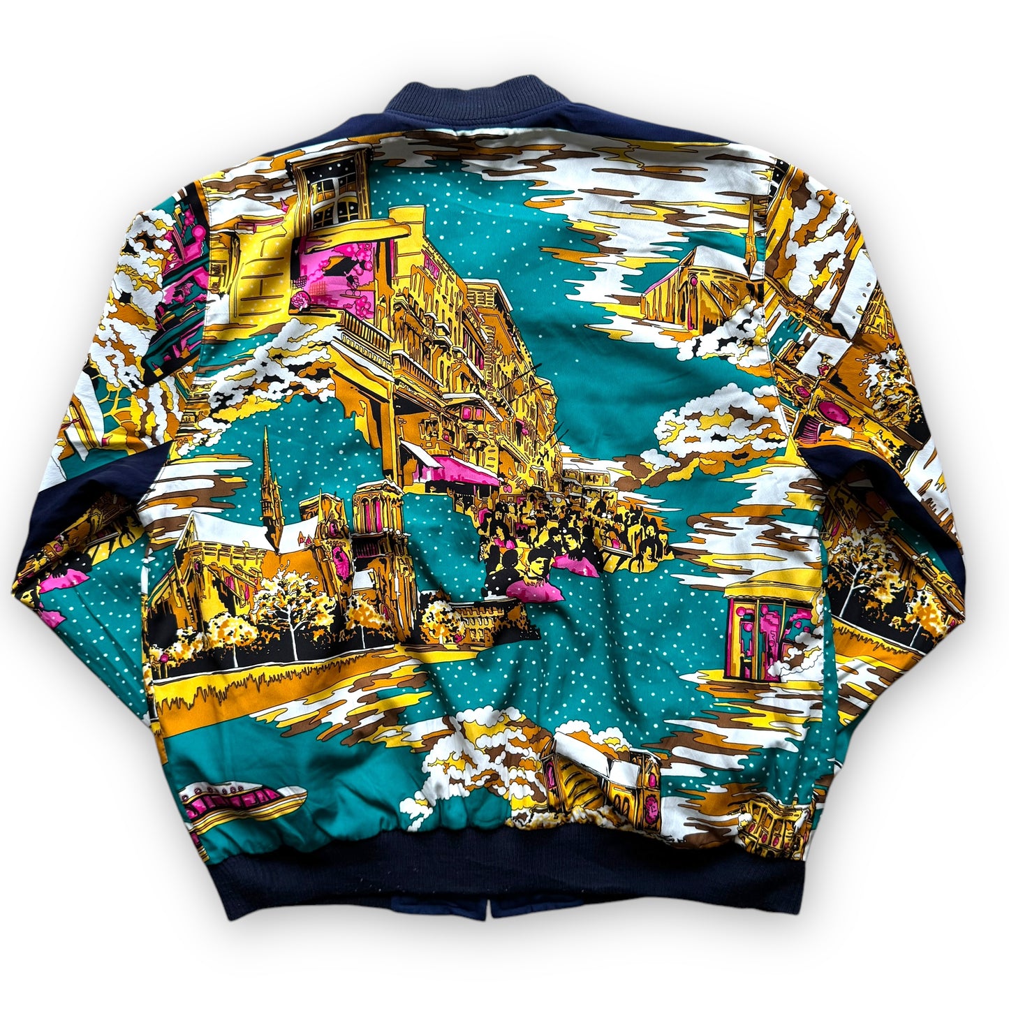 Giorgio Armani Firenze Exclusive Reversible Bomber Jacket - 1980s