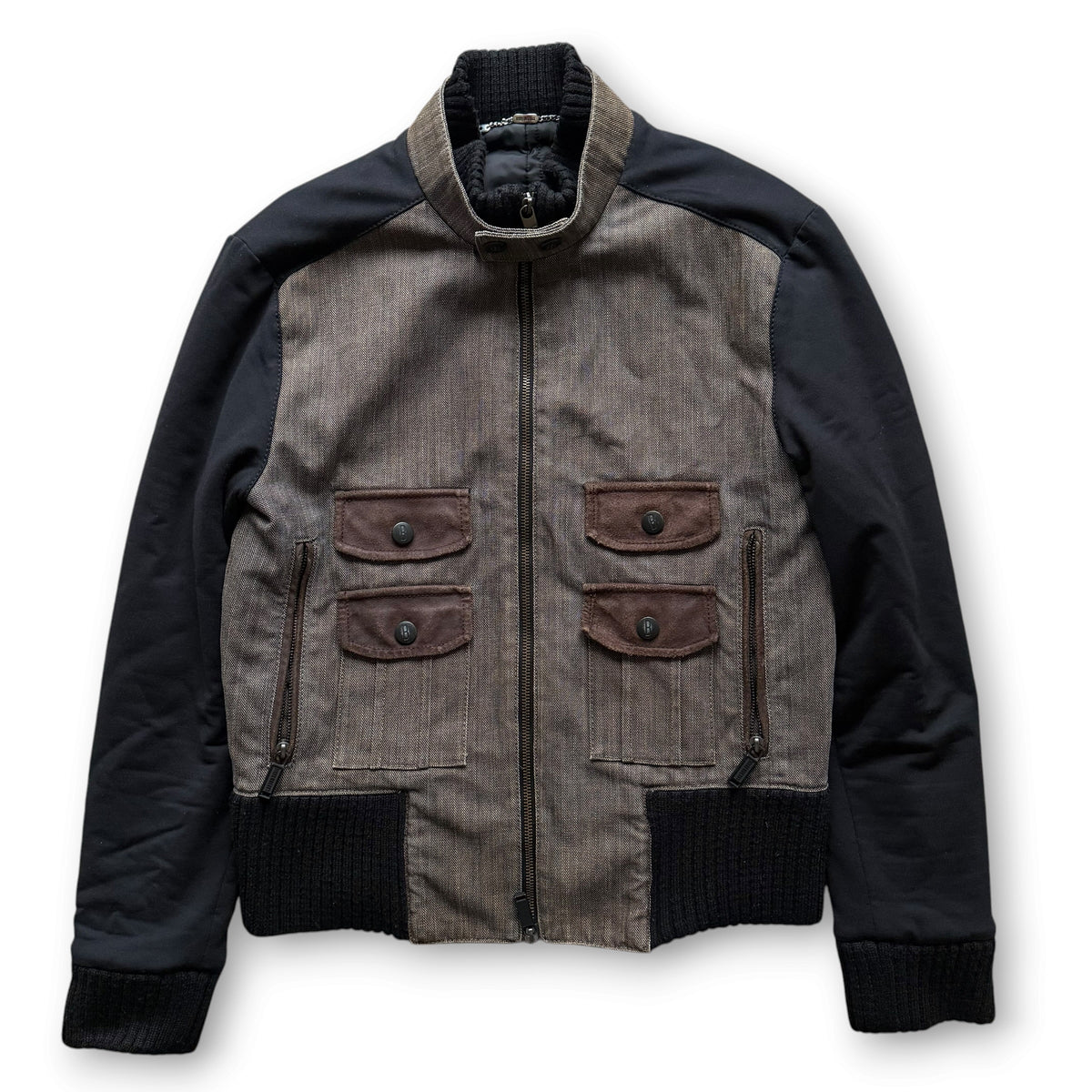 Dirk Bikkembergs Cropped Multi-Pocket Jacket
