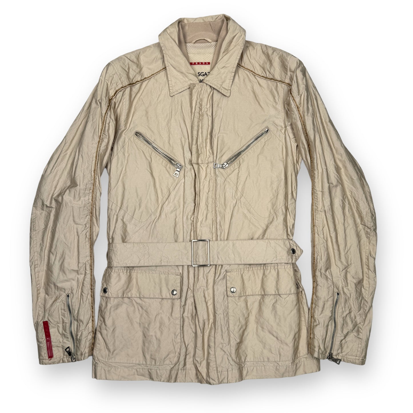 Prada Sport Nylon Blend Belted Jacket
