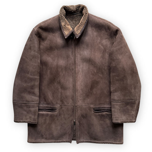 Giorgio Armani Suede Shearling Jacket - 1990s