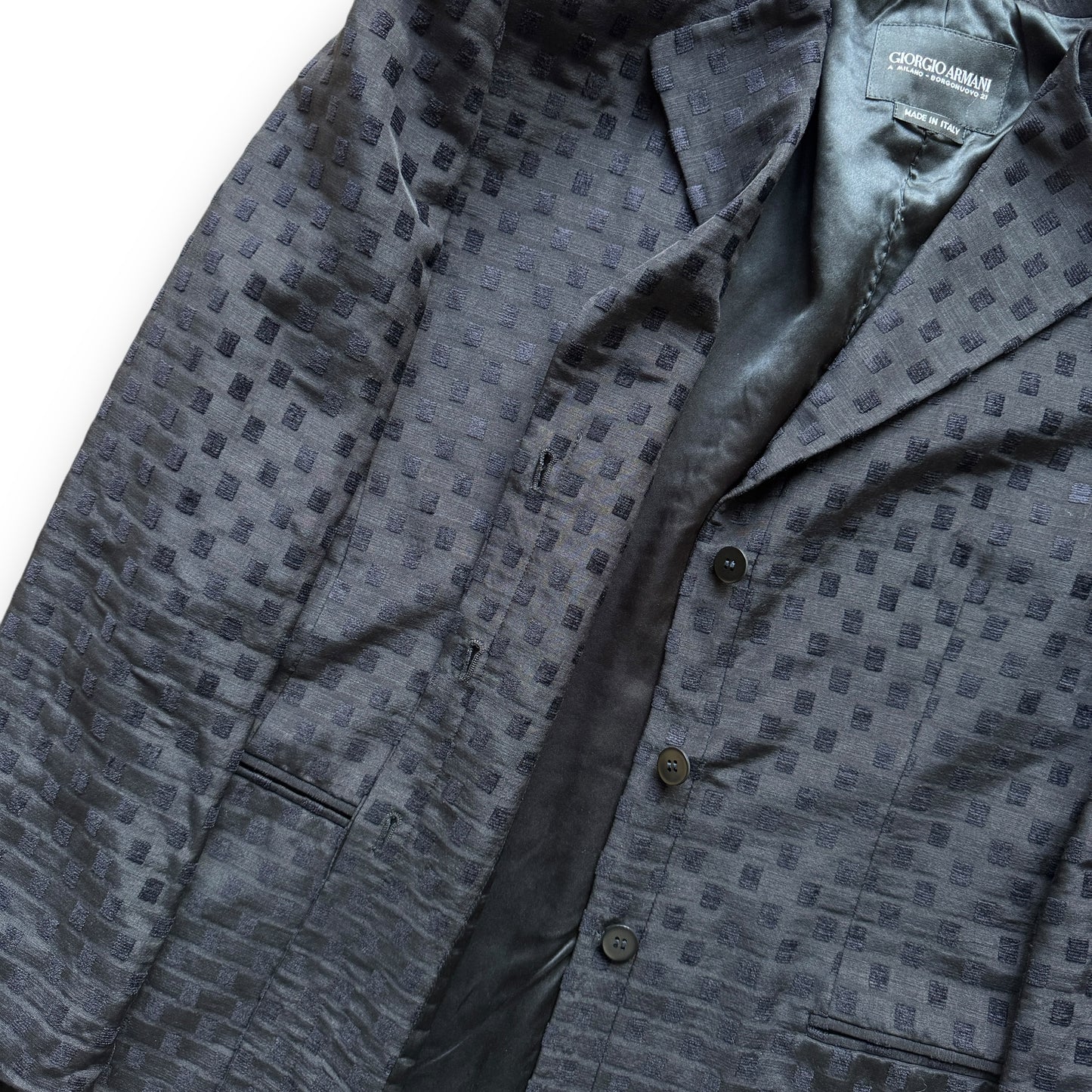 Giorgio Armani ‘Borgonuovo 21’ Woven Patterned Blazer