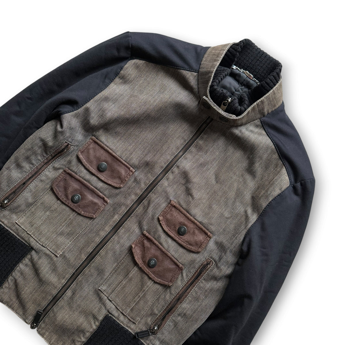 Dirk Bikkembergs Cropped Multi-Pocket Jacket
