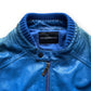 Emporio Armani Blue Faded Leather Jacket