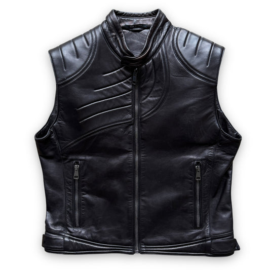 Gucci By Tom Ford Leather Moto Vest - F/W2000