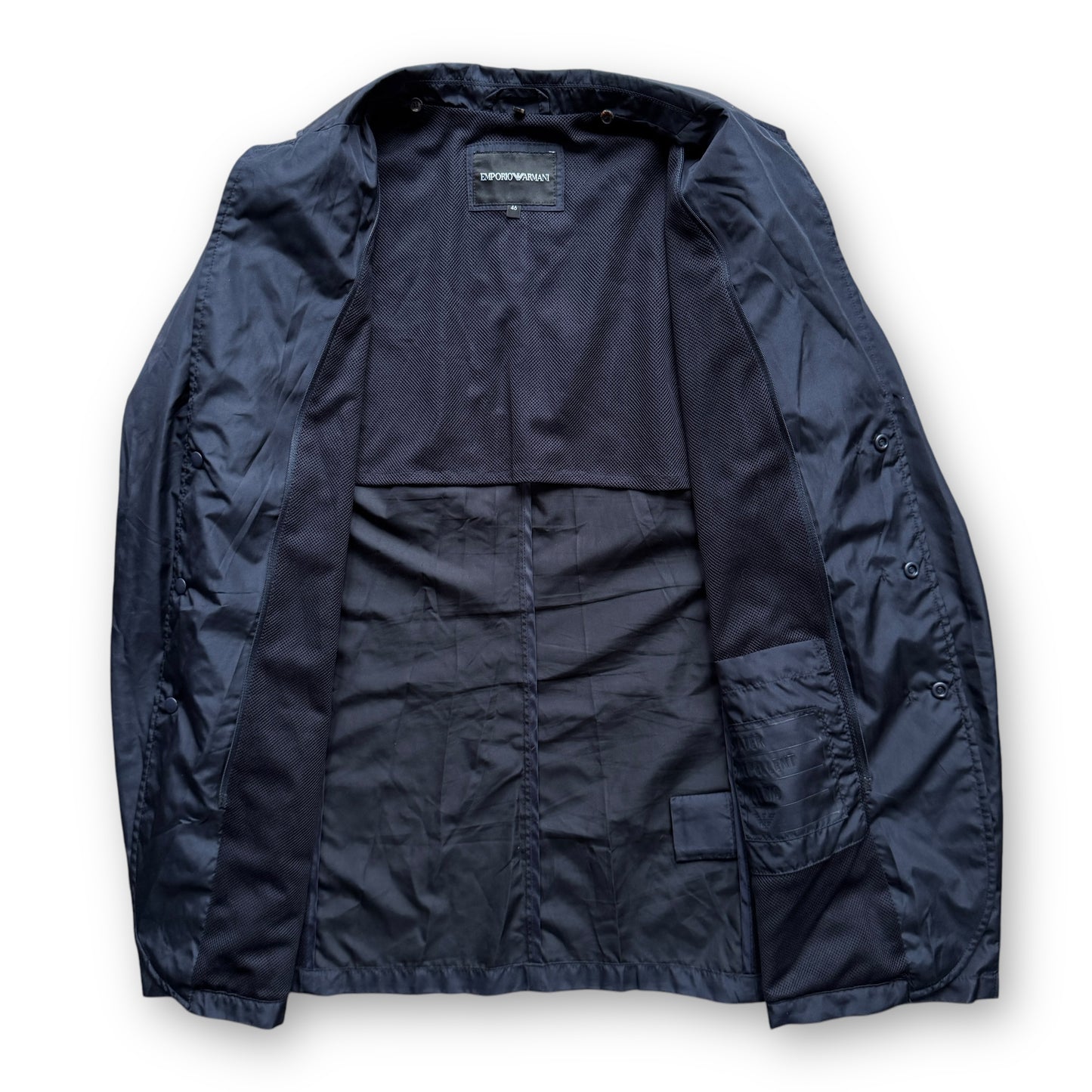 Emporio Armani Packable Waterproof Blazer & Zip-In Hood Panel