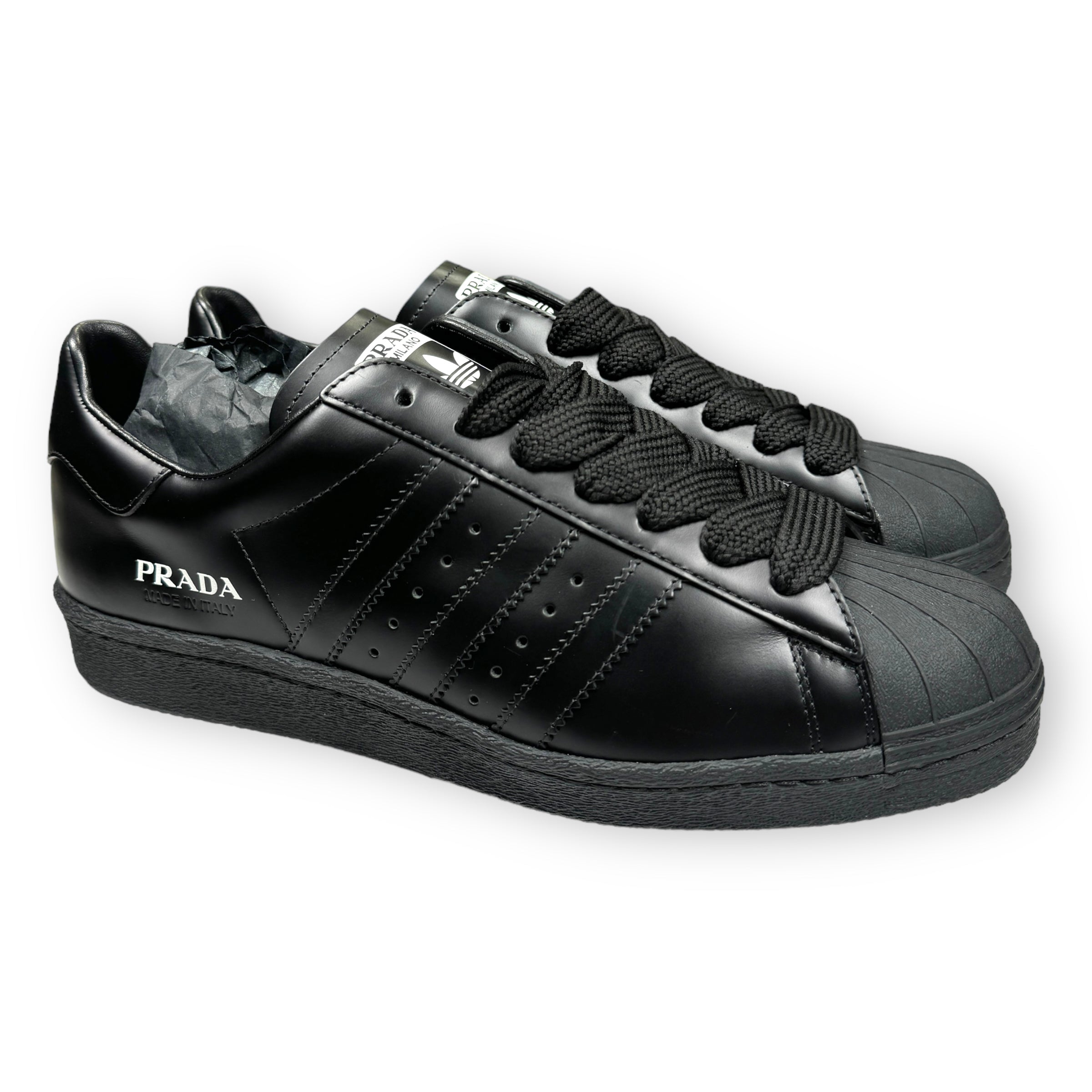 Prada x Adidas Superstar Black Leather 300700