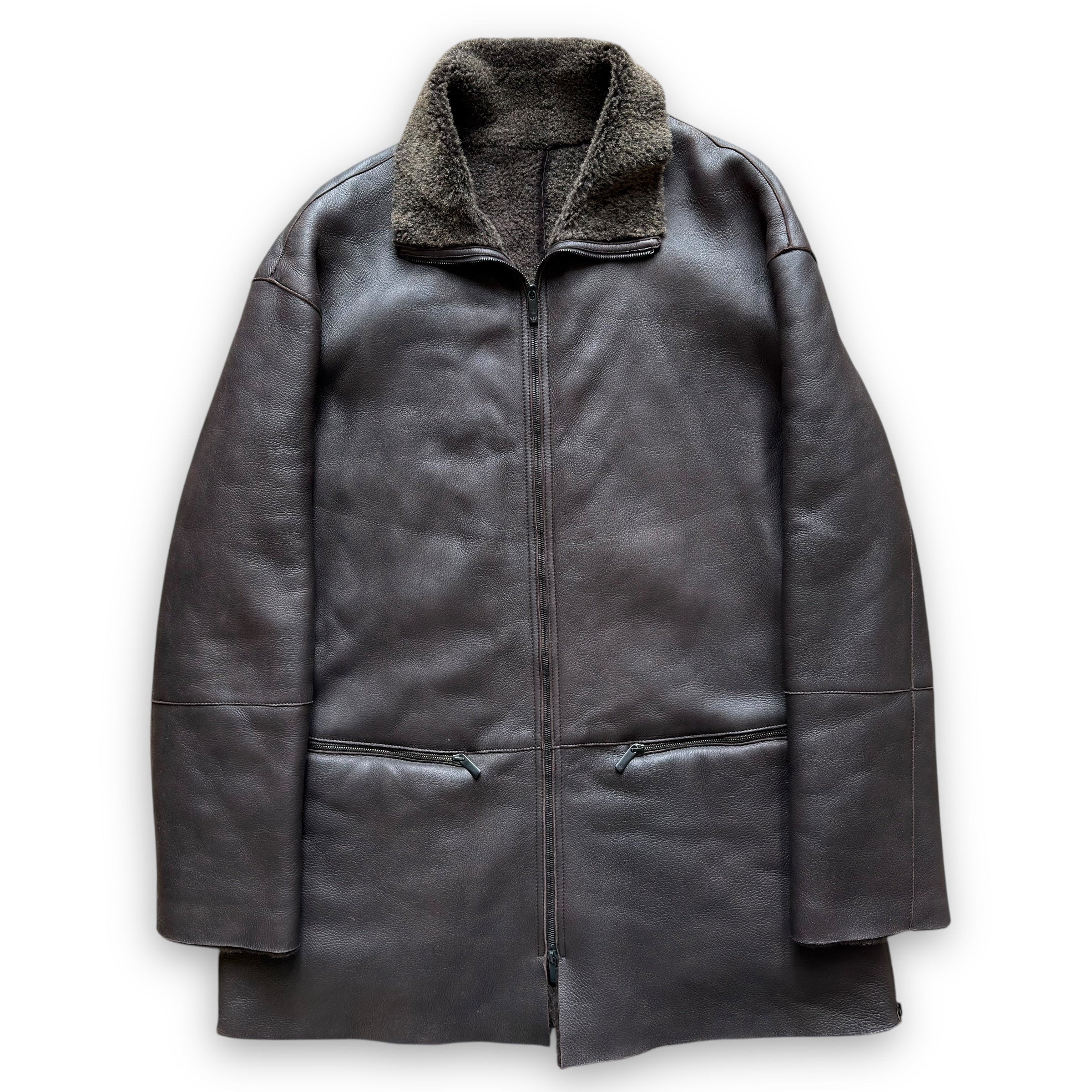 Emporio Armani Lamb Shearling Leather Jacket – 300700