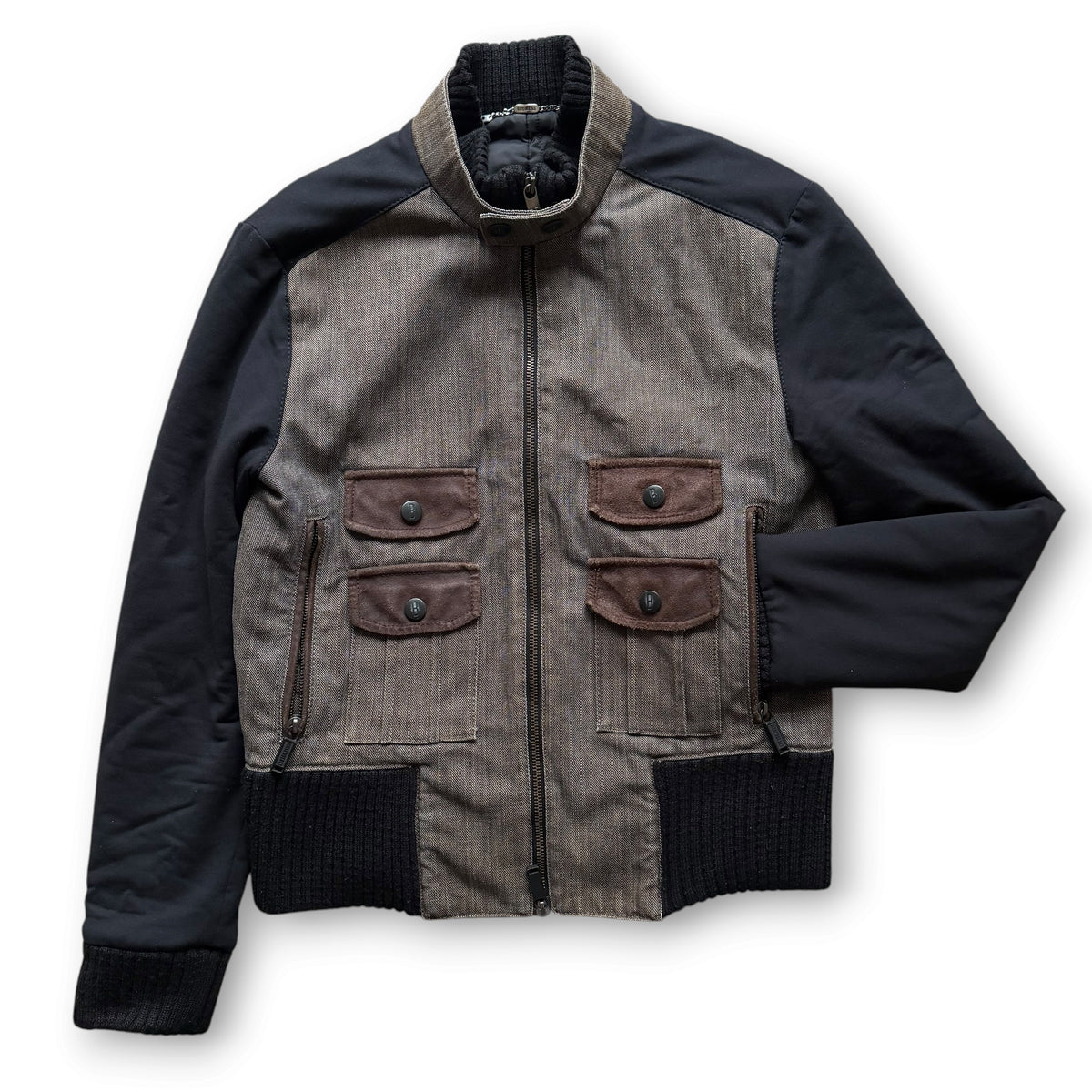 Dirk Bikkembergs Cropped Multi-Pocket Jacket