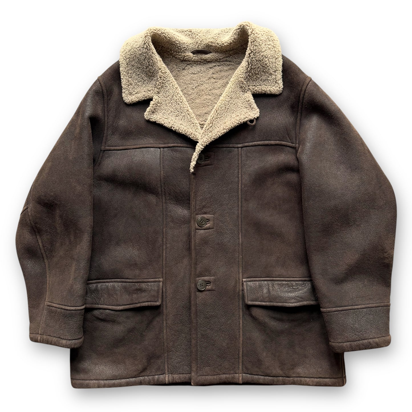 Emporio Armani Suede Lamb Shearling Jacket - 1990s