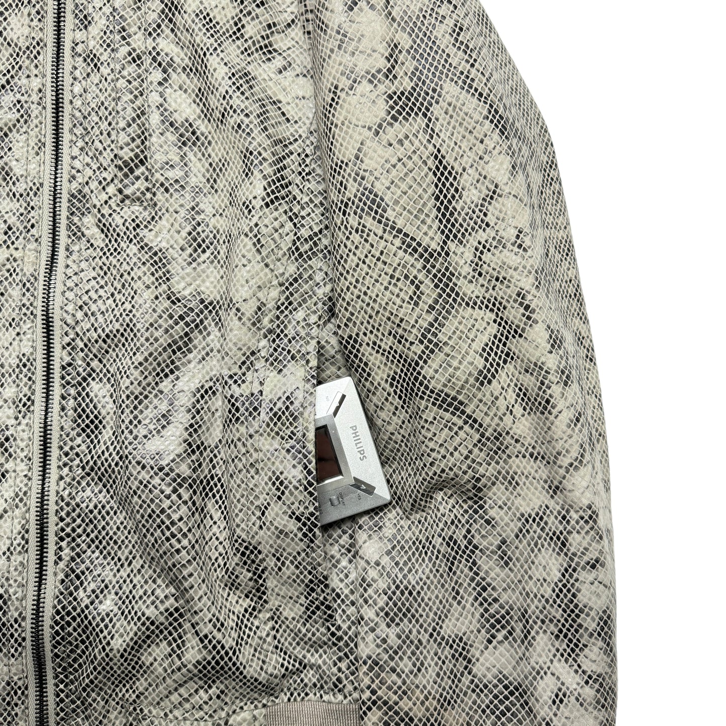 Emporio Armani Faux-Snake Dual-Zip Jacket