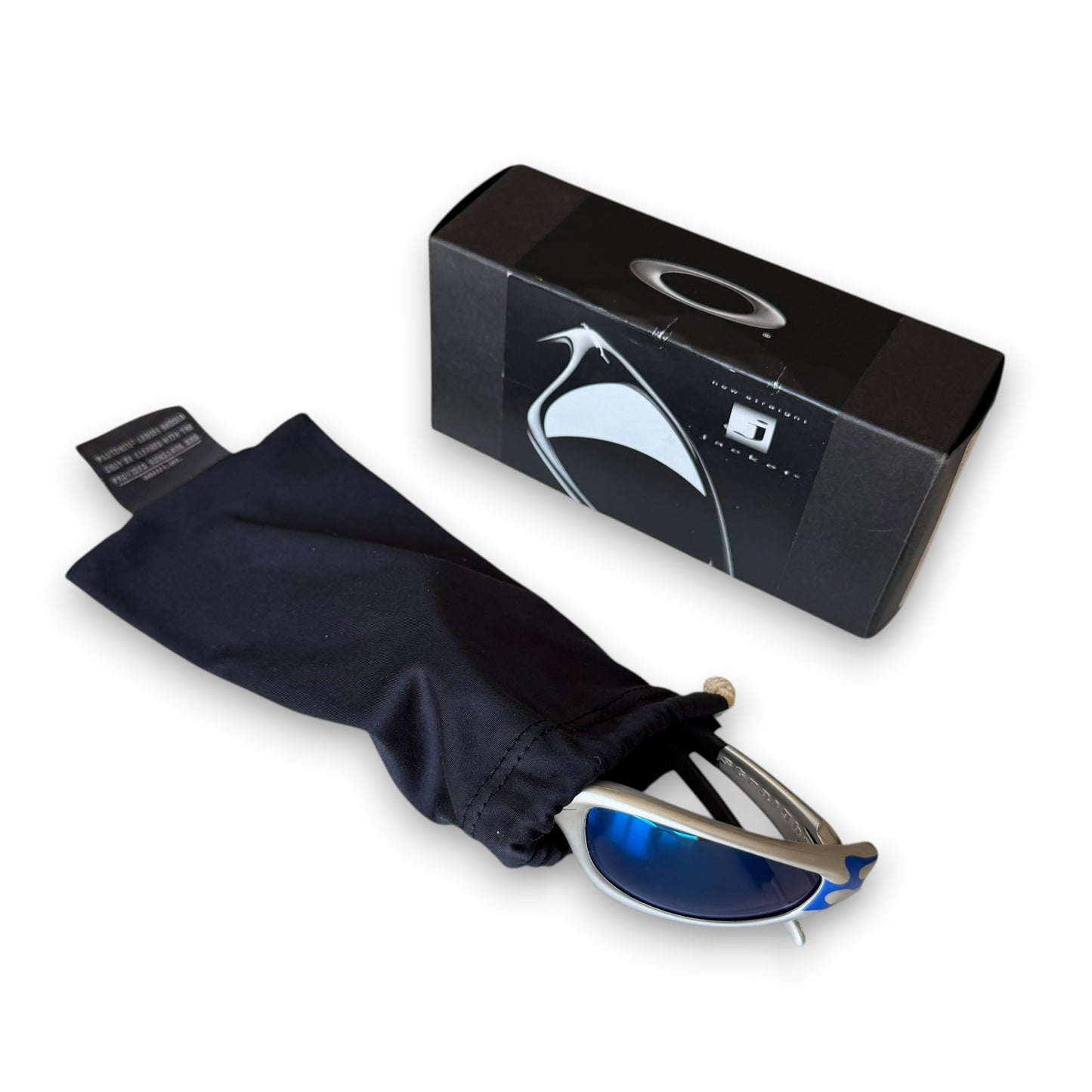 Oakley Straight Jacket Blue Flame/Ice Iridium