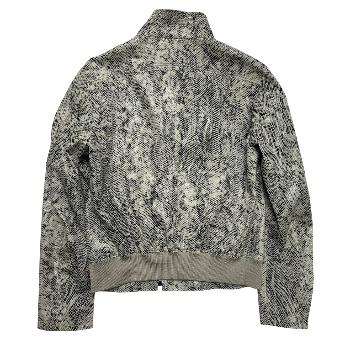 Emporio Armani Faux-Snake Dual-Zip Jacket