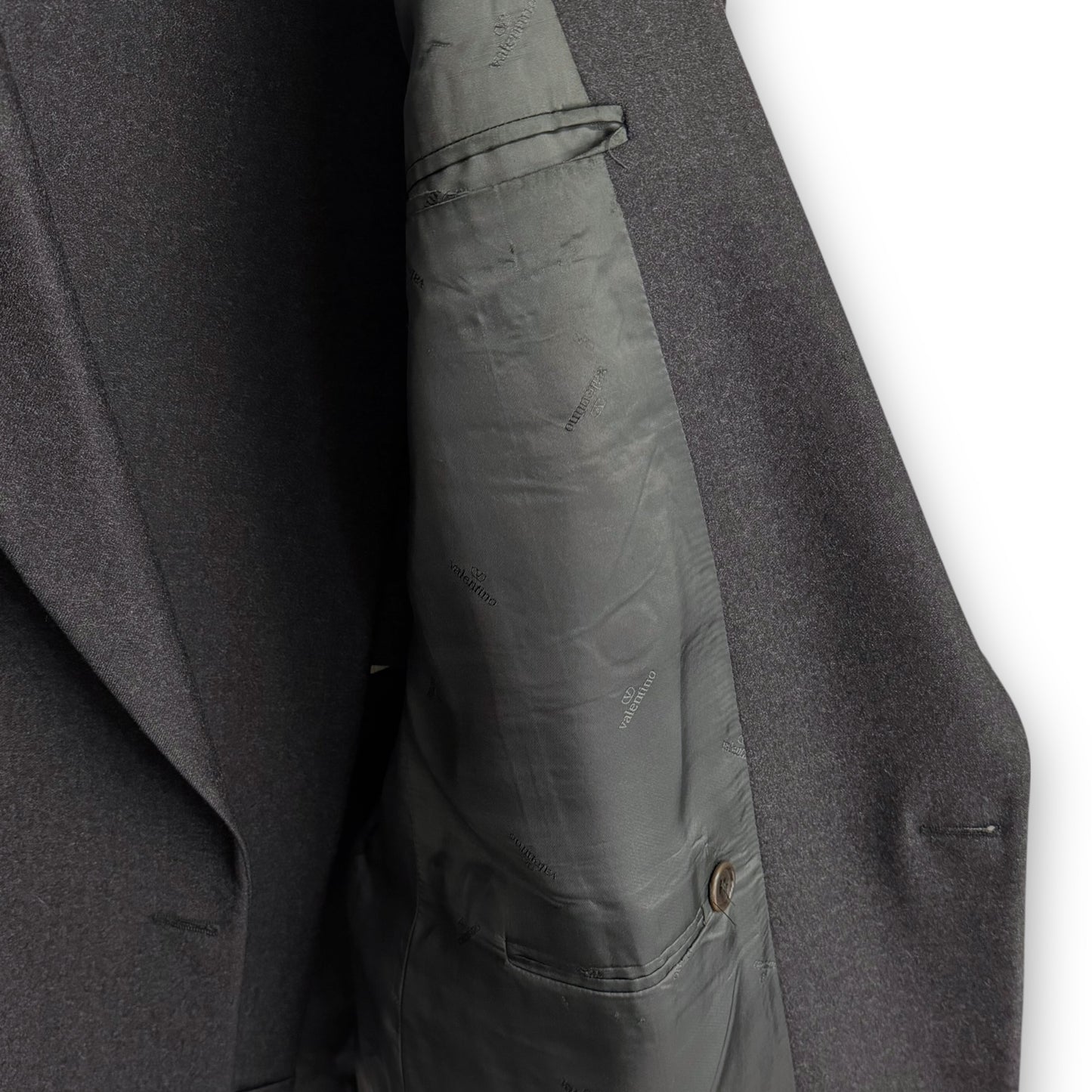 Valentino Uomo Wool Double Breasted Power Suit - 1980s