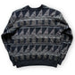 Issey Miyake Patterned V-Neck Sweater - 1980s