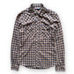 Prada Sport Marble Snap-Button Flannel Shirt