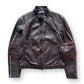 Prada Sport Leather Taped Seam Biker Jacket