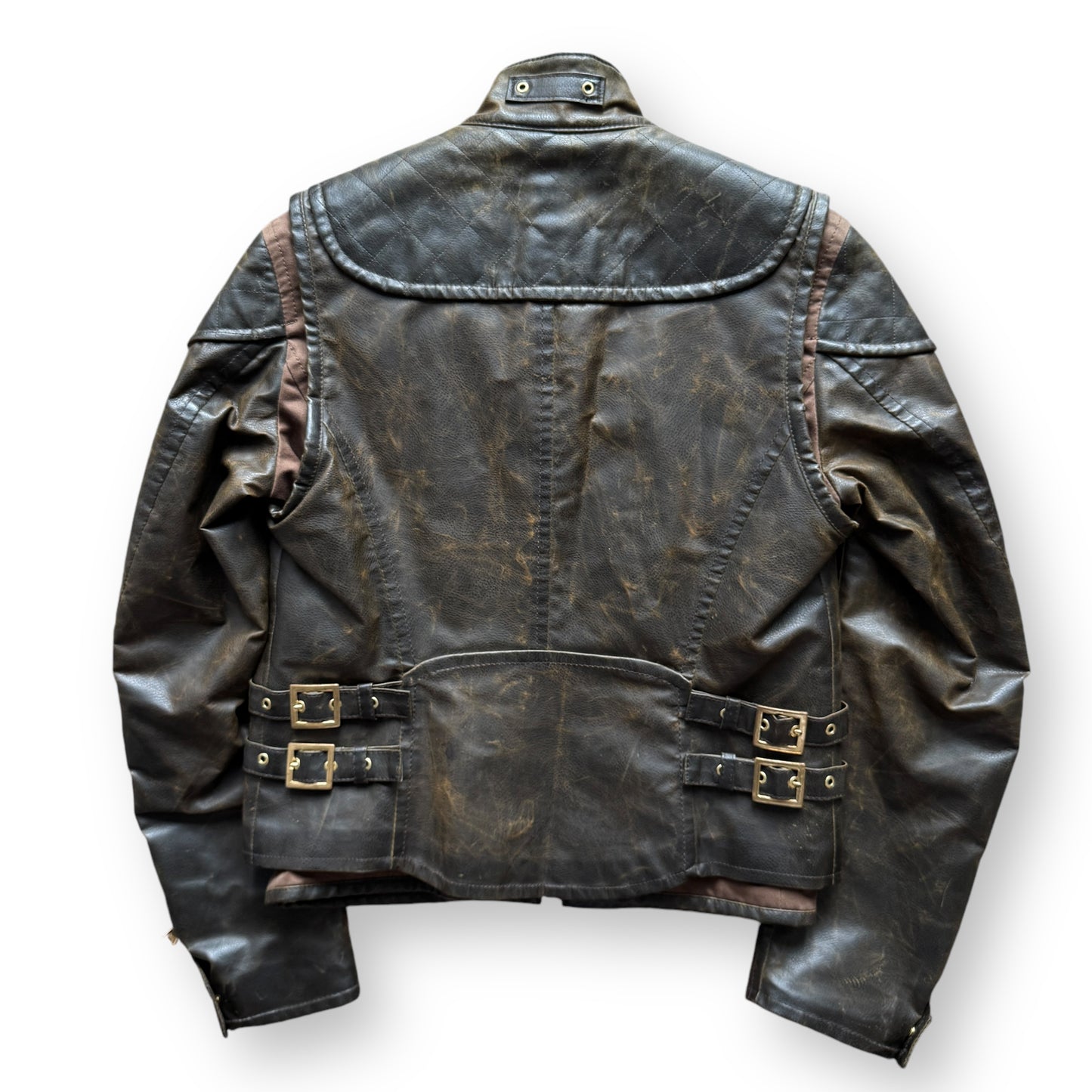 DSquared2 3-in-1 ‘Leather’ Vest & Under-Jacket - F/W2003 Runway 2-Piece