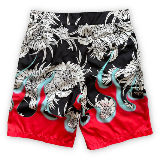 Prada Mainline ‘Bandana Flame’ Shorts - F/W2018