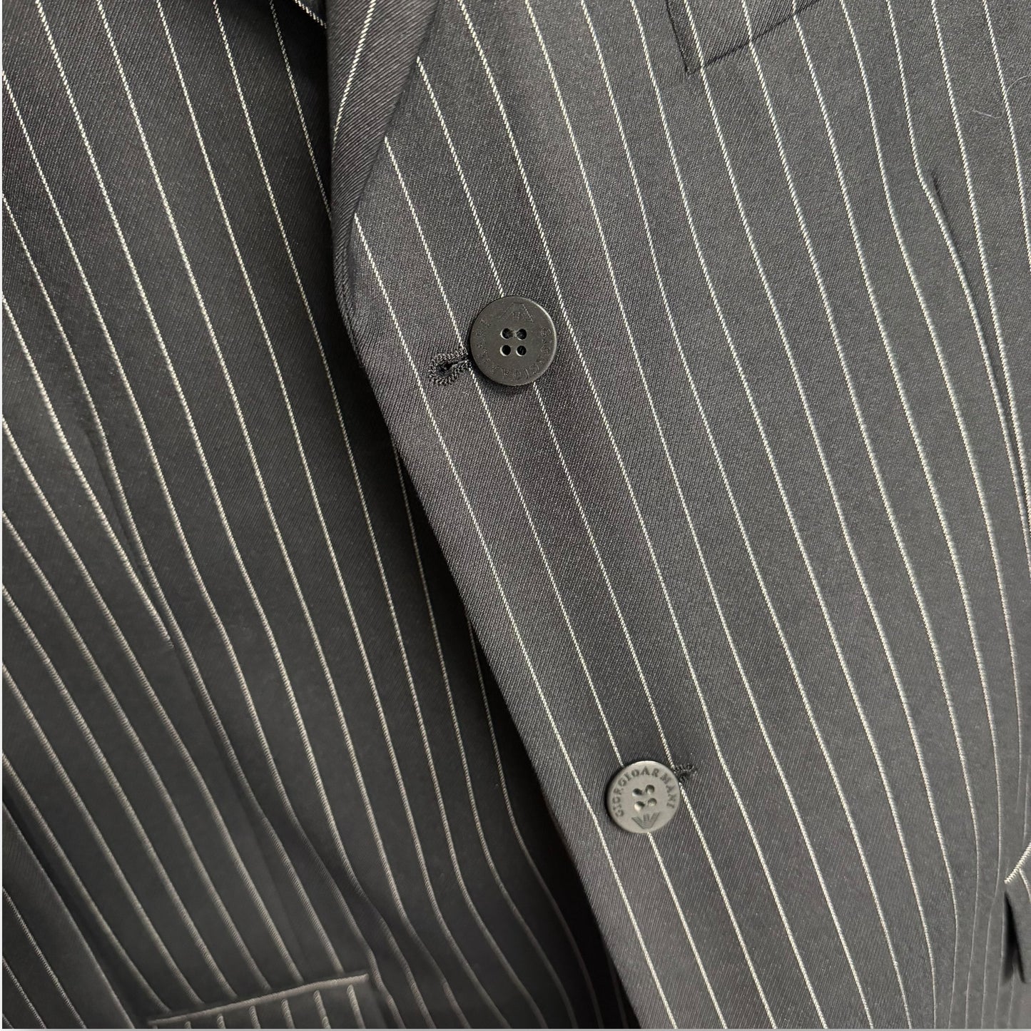 Giorgio Armani ‘Borgonuovo 21’ Single-Breasted 3-Button Pinstripe Suit - 1990s