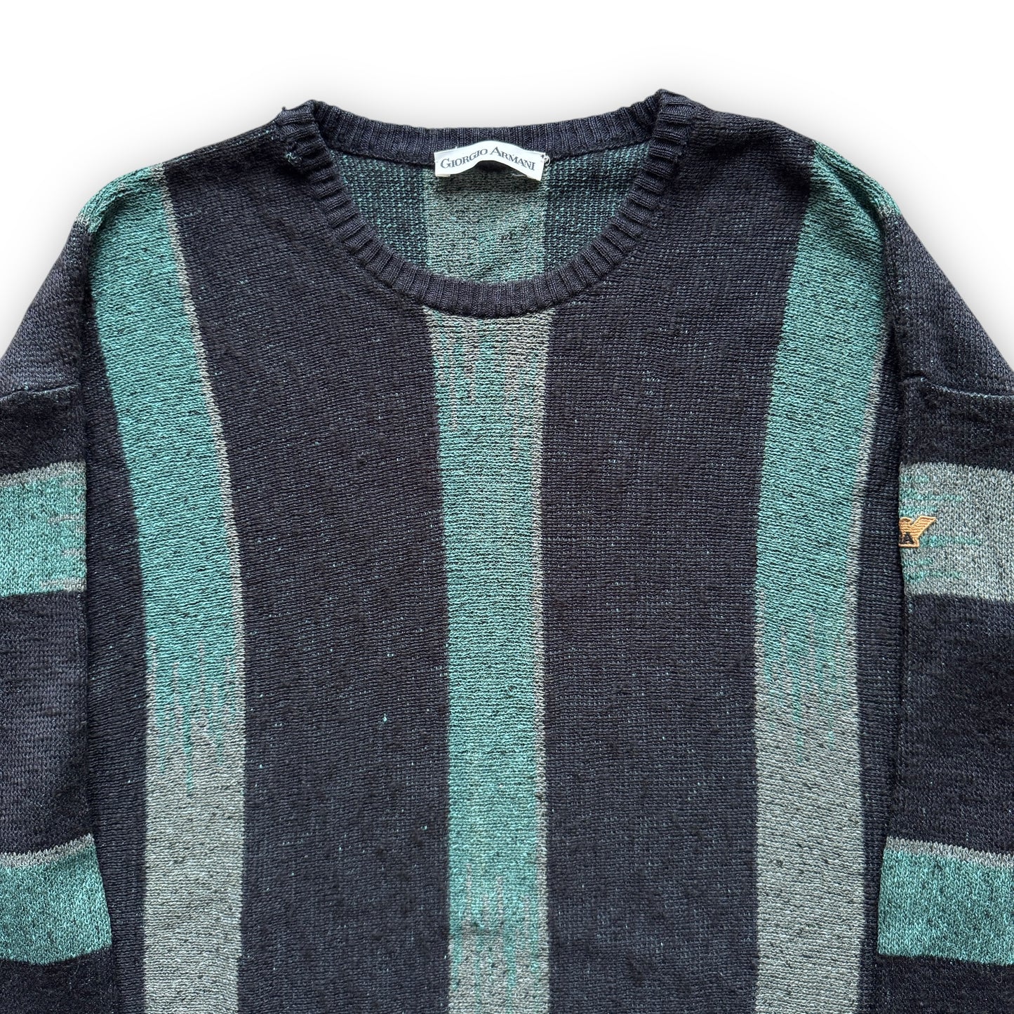 Giorgio Armani Wool Stitch ‘Fade’ Knit Sweater - 1980s