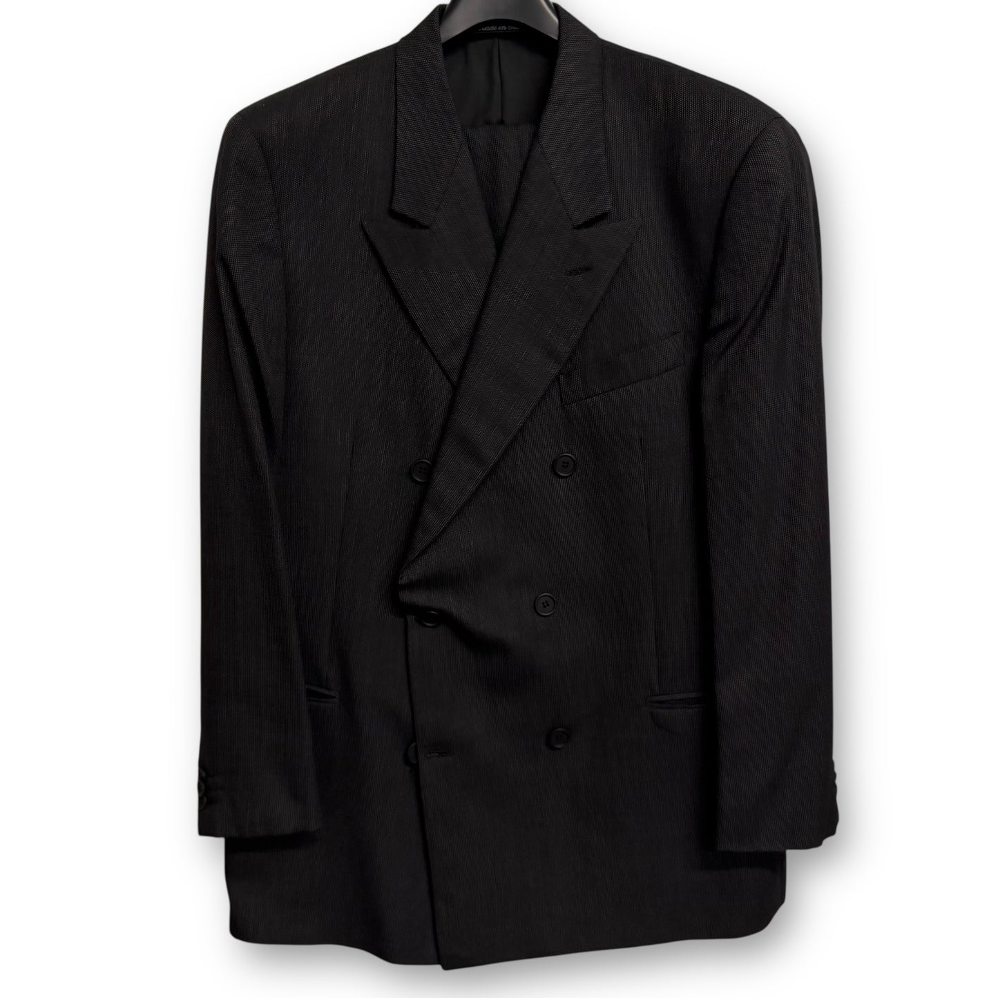 Giorgio Armani Collezioni Double-Breasted 3-Button Power Suit - 1980s