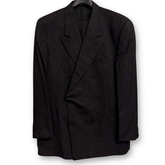 Giorgio Armani Collezioni Double-Breasted 3-Button Power Suit - 1980s