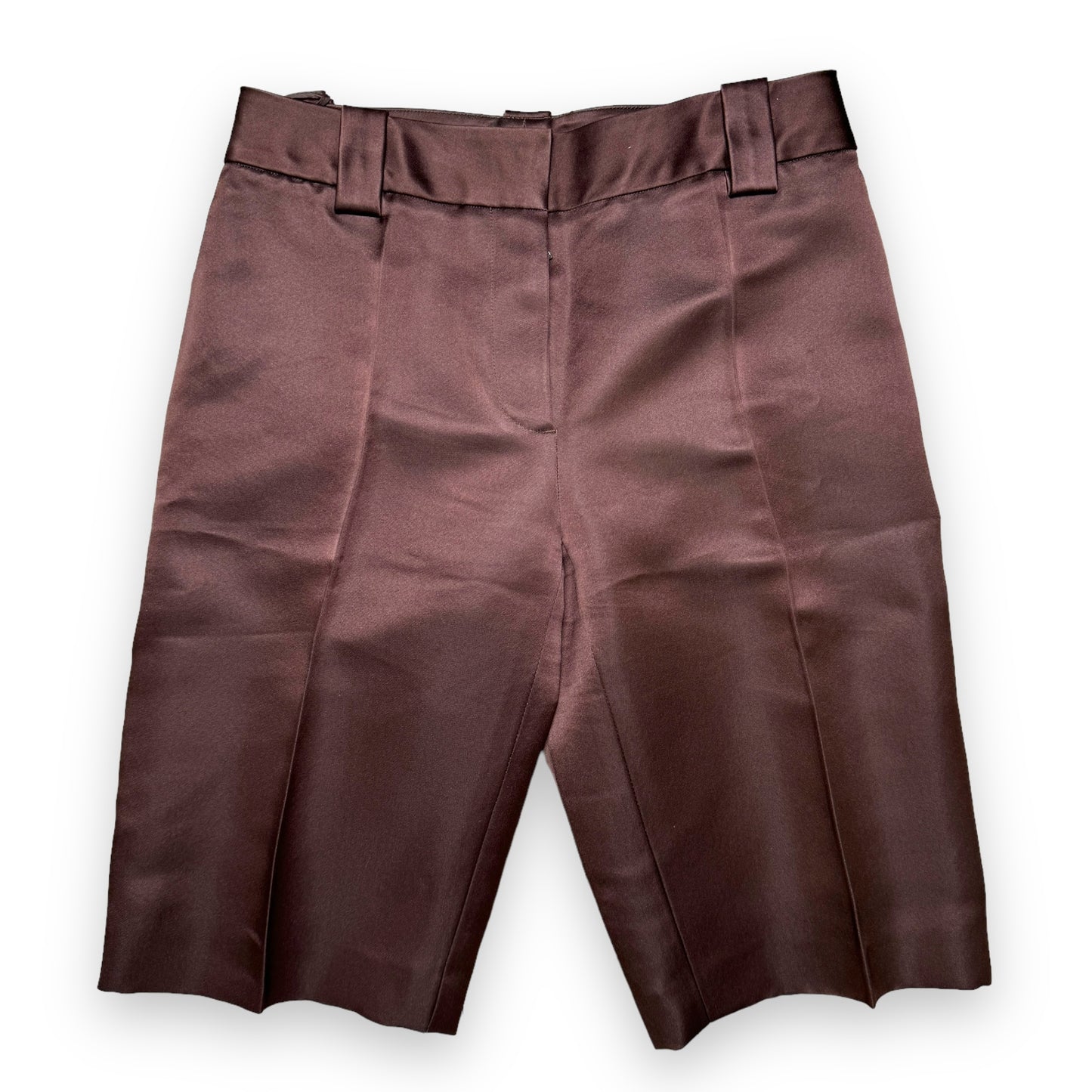 Prada Brown Silk Shorts - 2019 Runway