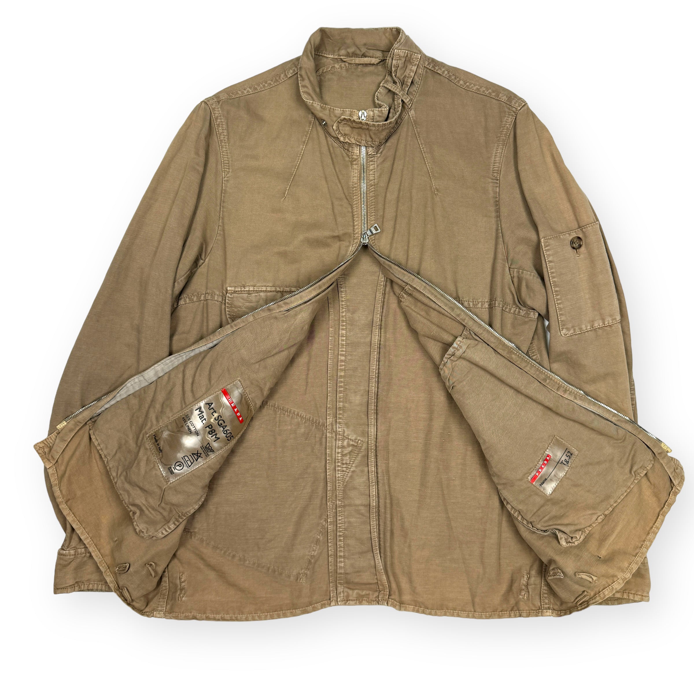 Prada Sport Deconstructed Military Jacket