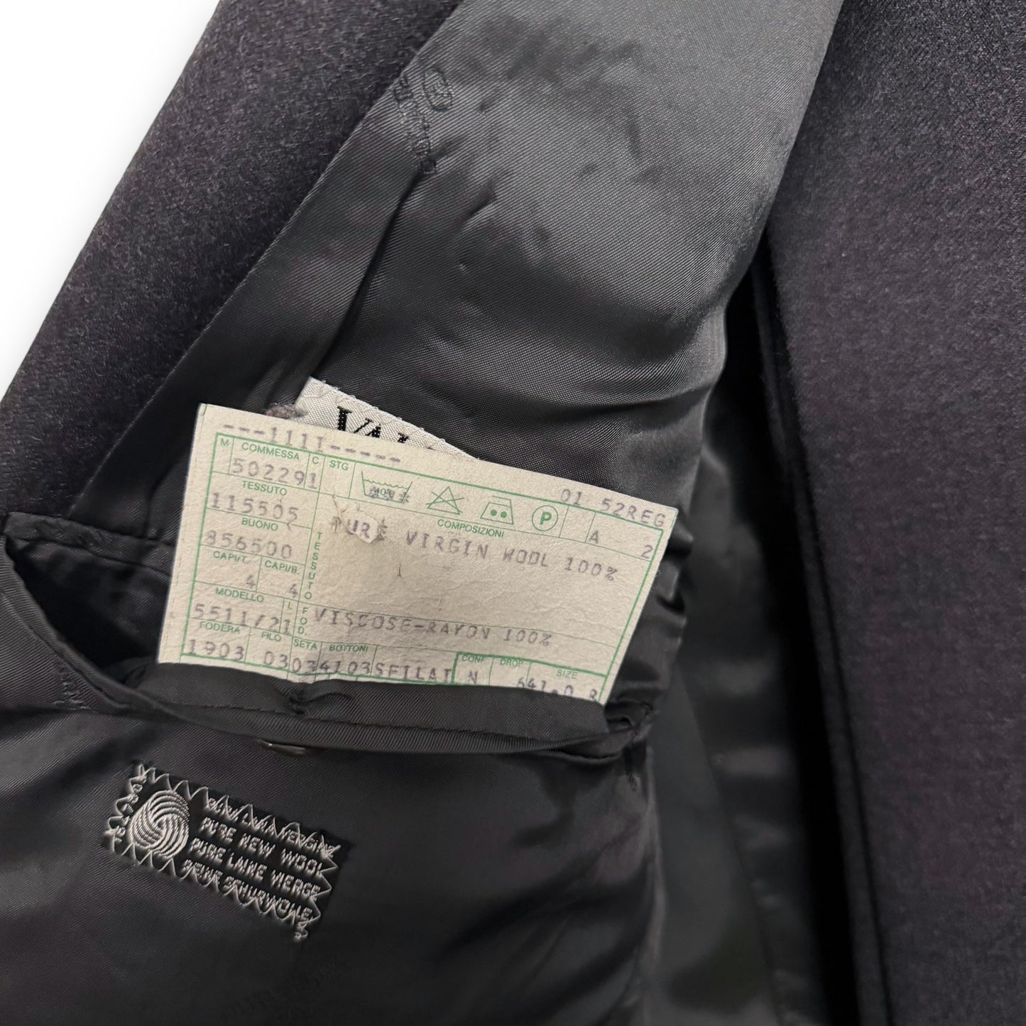 Valentino Uomo Wool Double Breasted Power Suit - 1980s