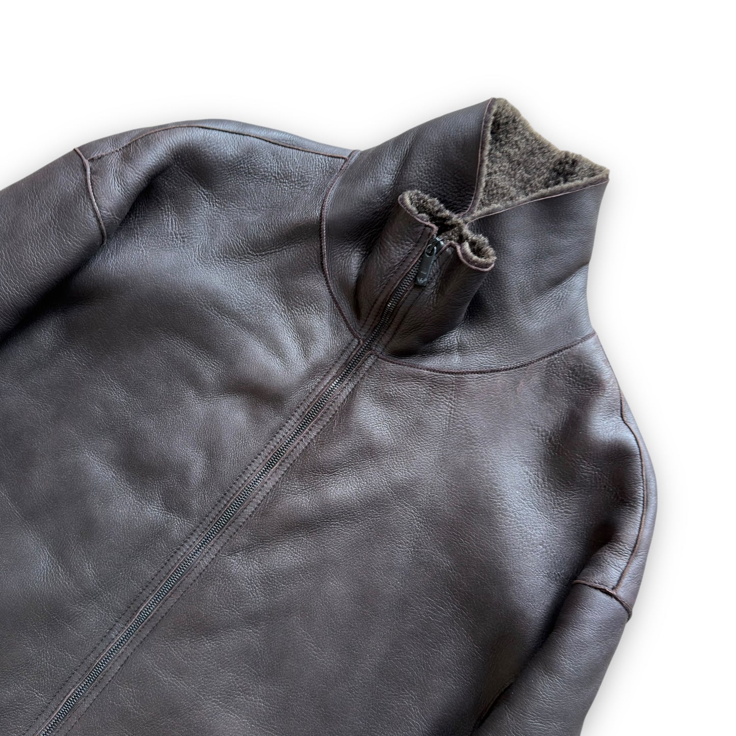 Emporio Armani Lamb Shearling Leather Jacket